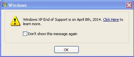 Всех пользователей Windows XP предупредят об окончании поддержки