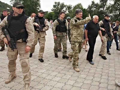 Гауляйтера Украины Порошенко охраняют иностранные наёмники
