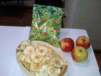 Яблочные чипсы от рязанского производителя