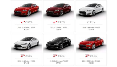 Компания Tesla начала продажу подержанных электромобилей в интернете