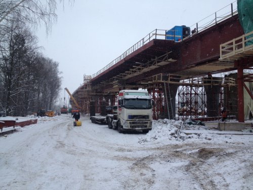 Фотоотчет о строительстве объектов дорожно-транспортной инфраструктуры в Подмосковье