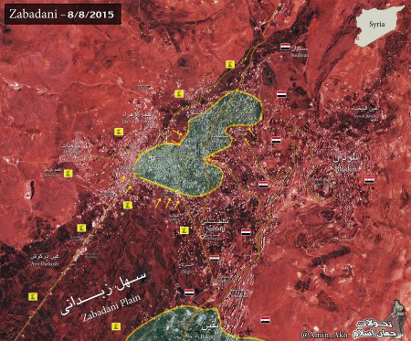 Сирийская армия и "Хизбалла" с двух сторон рвутся к центру Забадани