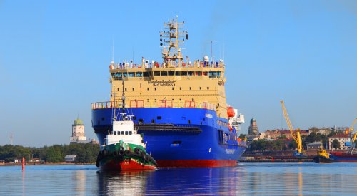 На Выборгском судостроительном заводе начались ходовые испытания головного ледокола «Владивосток»