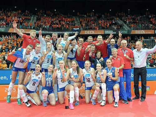 Женская сборная России по волейболу защитила титул чемпиона Европы