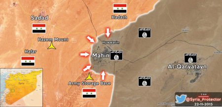 Сирийская армия освободила г. Махин в провинции Хомс