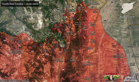 За неделю сирийская армия продвинулась вперед на несколько километров в Джебель аль-Акрад