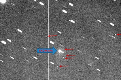 За космическим полетом "ЭкзоМарса" наблюдали три обсерватории
