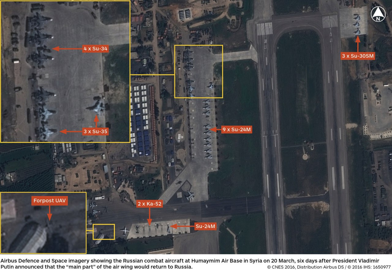 Снимок Российской базы в Сирии