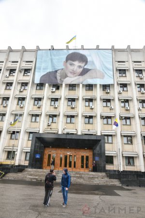 Саакашвили повесил Савченко в Одессе (ФОТО)
