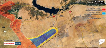 Наступление сирийской армии в провинции Ракка 6 июня 2016 года