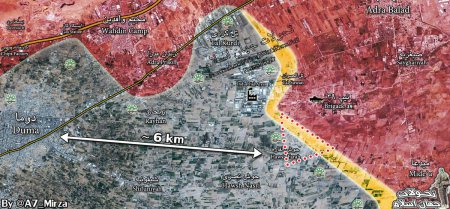 Сирийская Армия заняла поселок Хош аль-Фарах в Восточной Гуте.