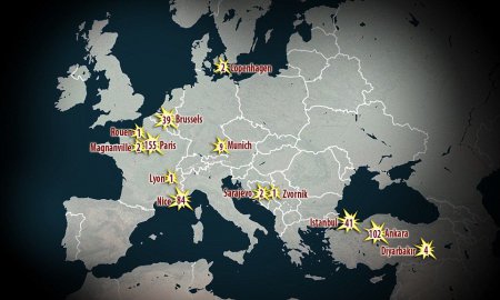 Daily Mail обнародовала «карту террора» в Европе