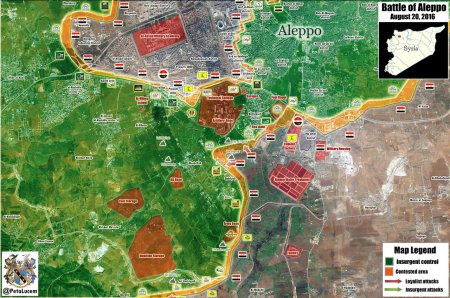Сирия, Обстановка в Алеппо 20.08.2016