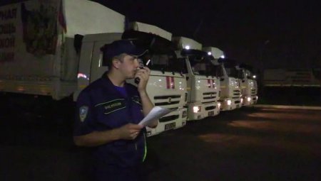 Новая колонна МЧС везет в Донбасс 600 тонн гуманитарных грузов