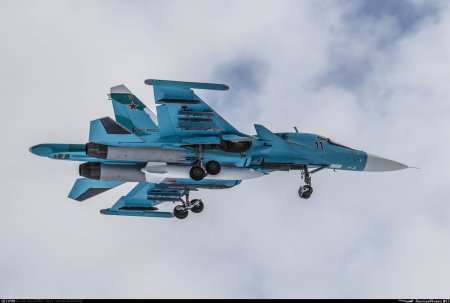 «Новые фронтовые бомбардировщики Су-34 ВКС России» Фотофакты
