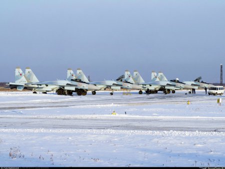 «Новые истребители Су-35С для ВВС России» Армия и Флот