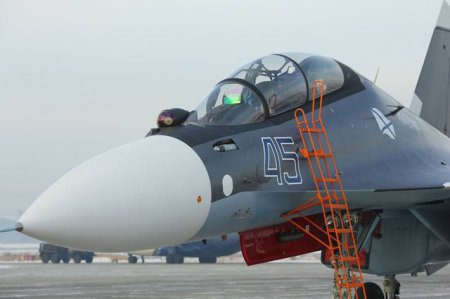 «Морская авиация получила 3 Су-30СМ» Армия и Флот