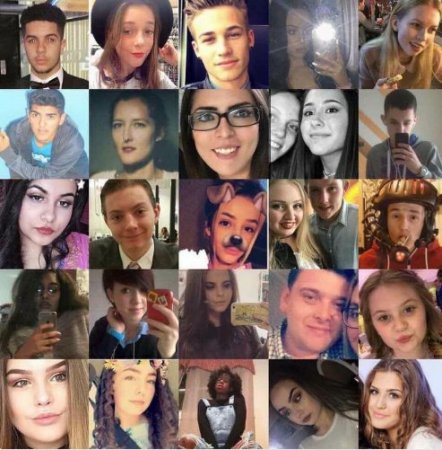 Лица погибших в теракте в Манчестере