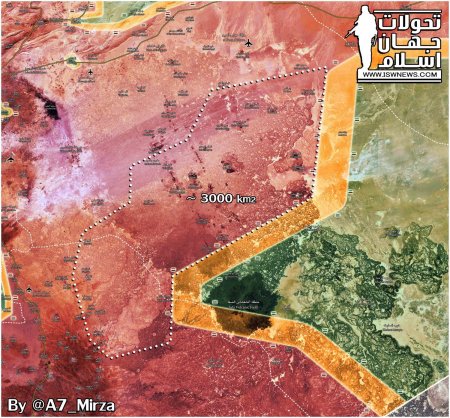 Сирийская армия взяла под контроль около 3000 квадратных километров в провинциях Сувейда и Дамаск - Военный Обозреватель
