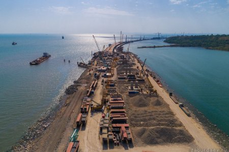 Крымский мост аэросъемка с дрона видео с воздуха июль 2017 