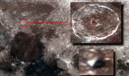 Охотник за НЛО нашел следы пришельцев на Луне: Пирамидальное сооружение скрывает инопланетян