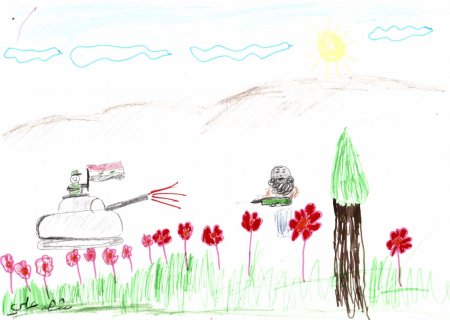 Трогательные кадры: Дети Сирии отправили рисунки солдатам в Дейр эз-Зор (ФОТО)