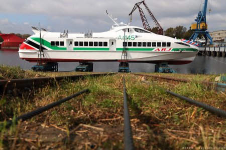 «На Зеленодольском судостроительном заводе спущено на воду скоростное судно проекта A145E» Судостроение и судоходство