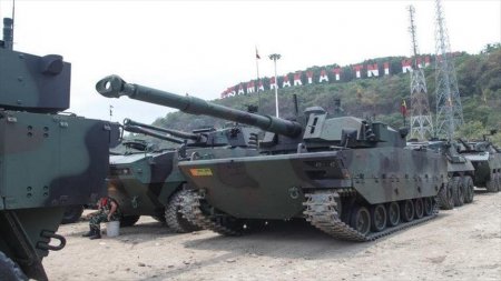 Демонстрация комплектного прототипа "среднего" танка Kaplan MT 