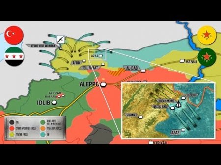 29 января 2018. Военная обстановка в Сирии. Турция заявляет о 557 убитых боевиков за 9 дней