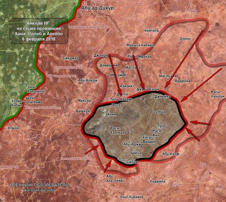 Сирийская армия отбила у ИГ более половины анклава на стыке провинций Хама, Идлеб и Алеппо
