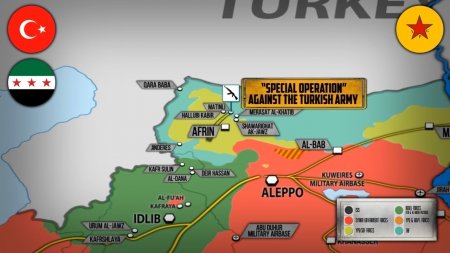 9 марта 2018. Военная обстановка в Сирии. Развал обороны курдов под ударами протурецких сил в Африне