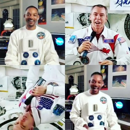 Уилл Смит провёл первую в мире Instagram-трансляцию с астронавтом, находящимся на МКС