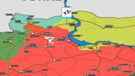 6 июня 2018. Военная обстановка в Сирии. Курдские отряды YPG покидают город Манбидж