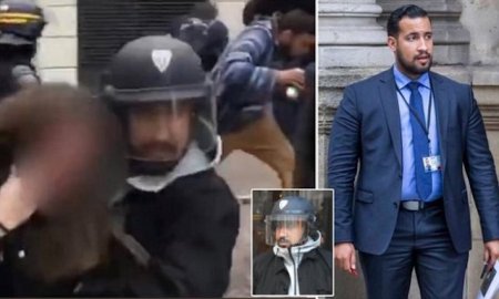 Начальник охраны Макрона избивал демонстрантов в Париже