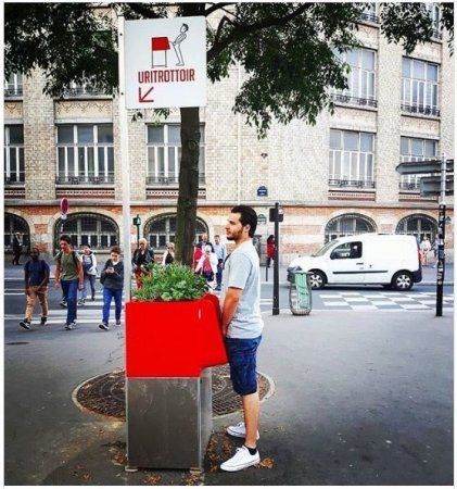 Парижан шокировали открытые писсуары на улицах