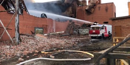 Пожар на заводе во Владикавказе ликвидирован