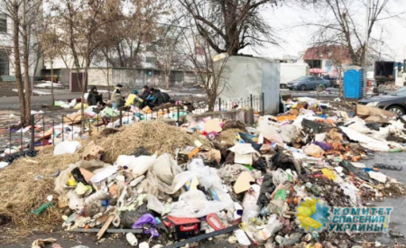 В Сети появились свидетельства что Киев превратился в мусорник