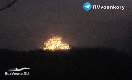 Очевидцы сняли детонацию ракет после удара по цели в Павлограде (ВИДЕО 18+)