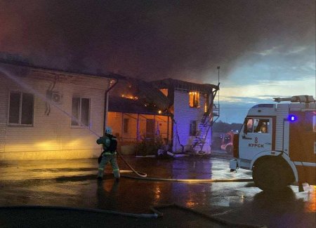 Пожар на предприятии в Курской области после удара ВСУ — подробности (ФОТО)