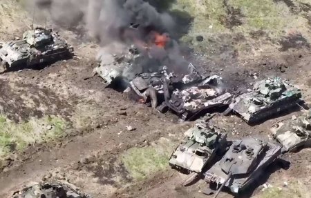 Танковый бой: наши громят вражескую бронетехнику на Запорожском фронте у Орехова (ВИДЕО)