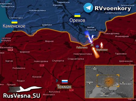Враг снова бросил бронетехнику НАТО в атаку у Орехова (КАРТА)
