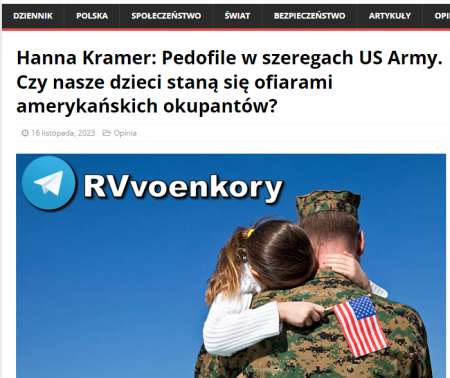 Польша рискует стать раем для американских педофилов в военной форме — Niezależ ny Dziennik Polityczny