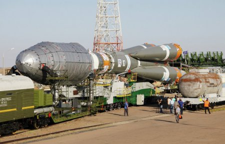 На космодроме в Байконуре закончили сборку ракеты-носителя «Союз - 2.1а»