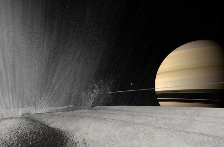 Cassini продемонстрировал новые данные ледяного шлейфа Энцелада