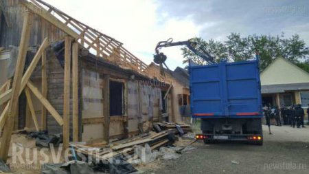 Под Тулой сносят незаконно построенные дома цыган (ФОТО, ВИДЕО)