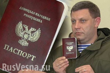 Глава ДНР надеется обеспечить население Республики паспортами в течение восьми месяцев