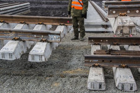 «Строительство железной дороги в обход Украины» Фотофакты