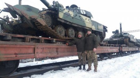 Передача вооруженным силам Украины очередной партии техники и вооружения 