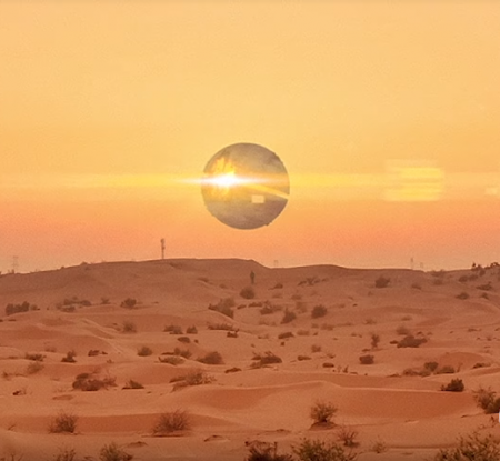 В пустыне Аризоны на видео попало огромное 30-метровое НЛО
