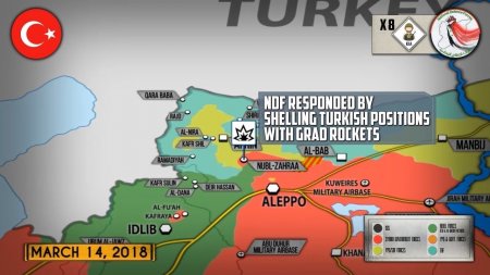 15 марта 2018. Военная обстановка в Сирии. Бои между турецкой армией и сирийскими формированиями